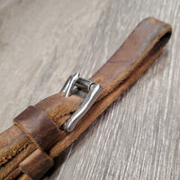 Leather Breastcollar, snap *vgc, mnr dirt, dents, stains, creased & scrapes
