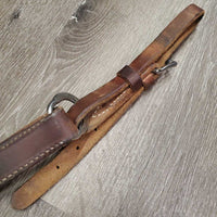 Leather Breastcollar, snap *vgc, mnr dirt, dents, stains, creased & scrapes
