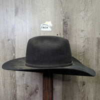 Vintage "Signature Series" Felt Western Hat *gc, rubs. faded, v.dusty, hairy, dirty?stained inner brim
