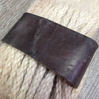 27 Mohair String Cinch, 2 D Rings, Keeper *gc, rubs, hairy, stains, frays, stains
