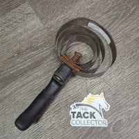 4 Blade Double Sided Round Shedding Blade, handle *fair, bent, rusty, scrapes
