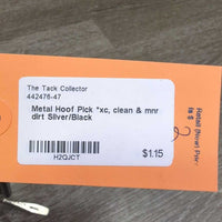 Metal Hoof Pick *xc, clean & mnr dirt
