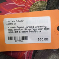 Hanging Grooming Bag, Shoulder Strap *vgc, mnr edge rubs, dirt & stains
