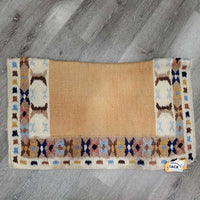 Woven Wool Western Saddle Blanket *vgc, mnr hair, dirt, pulled threads, fading, stains, rubs
