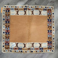 Woven Wool Western Saddle Blanket *vgc, mnr hair, dirt, pulled threads, fading, stains, rubs
