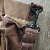 Hvy Canvas Grooming Bag, Shoulder Strap *gc, v.hairy, dirty, corner rubs & holes

