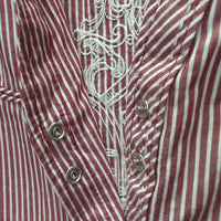LS Western Shirt, snaps *gc, creases, crinkles, mnr loose stitching

