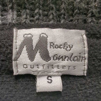 High Collar Light Fleece Lined Wool Sweater, Zipper *vgc, mnr hair, stretched cuffs, rubs & pills
