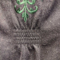 Wool Vest, Velvet Collar & Trim, Satin Lining, Zipper *vgc, hairy, older?, mnr edge rubs & threadss

