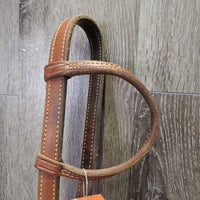 Sliding One Ear Thick Headstall, Quick Change *vgc, mnr dirt, scrapes, stains & rubs
