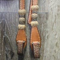 Leather & Rawhide One Ear Headstall, Quick Change *vgc, mnr dirt, stains, scrapes, rust & rubs
