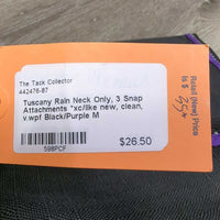 Rain Neck Only, 3 Snap Attachments *xc/like new, clean, v.wpf

