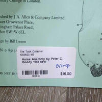 Horse Anatomy by Peter C. Goody *like new
