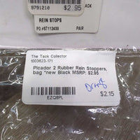 2 Rubber Rein Stoppers, bag *new
