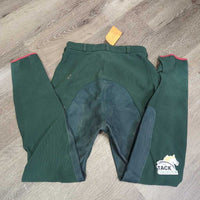 Hvy Ribbed Leather Full Seat Breeches *vgc, mnr pills, older, faded, rubbed & pilly ankles
