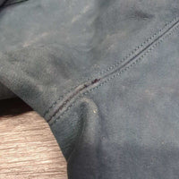 Hvy Ribbed Leather Full Seat Breeches *vgc, mnr pills, older, faded, rubbed & pilly ankles
