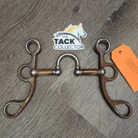 SS Med Port Western Correction Bit, Copper bars *gc/fair, dirty, caked, rusty, peeling, rubs
