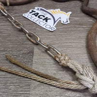 LS High Port Western Curb Bit, Tooled Silver, leather chin strap, chain stabilizer *gc, dirt, rust, scrapes, gunk, caked
