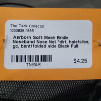 Soft Mesh Bridle Noseband Nose Net *dirt, hole/slice, gc, bent/folded side
