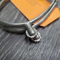 VINTAGE v.fine/delicate Sm Side Rowel Spurs *gc, older, stains, clean, scratches, green spots
