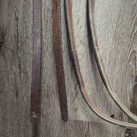 Headstall, Split Reins, "FB" Peruvian? Low Port Copper Curb Bit *vgc/gc, dry, clean, edge scrapes & rubs, MISSING Screw, mnr dirt
