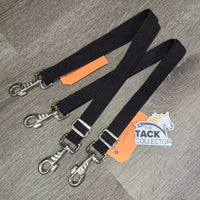 2 Elastic Leg Straps, Hvy Snaps *like new, clean, mnr scuffs
