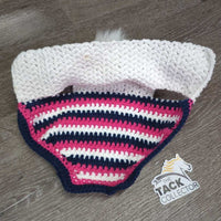 Hvy Crochet Horse Toque, Pomm Pomm *like new
