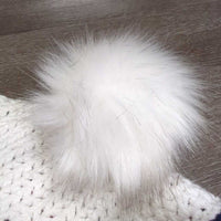 Hvy Crochet Horse Toque, Pomm Pomm *like new
