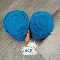 Pr Fleece Polos *vgc/xc, clean, mnr hair & rubs

