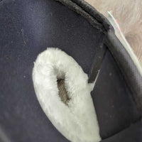 Pr Wrap Around Bell Boots, Velcro, Fleece Top "Christmas" *like new, clean
