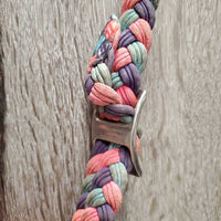 Padded Bridle, Bling Browband, Braided Roper Reins *gc, dirty, NO Flash, missing bling
