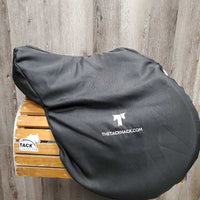 17.5" XW 6.5" Passier Close Contact, 2 Billet Guards, 4 Velcro Blocks, Black TackHack Cover, Wool Flocking, Rear Gusset Panels, Flaps: 14.25"L x 14"W Serial #: 17.5 303158
