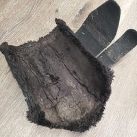 Pr Fleece Lined Closed Boots *vgc/gc, dirty, liniment?, mnr hair, clumpy, threads
