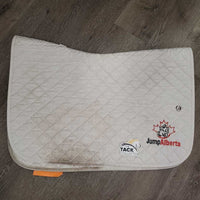 Quilt Jumper Baby Pad, "Jump Alberta" *gc, clean, stains, dingy, puckers, mnr threads, pills, rubs
