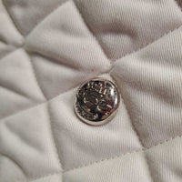 Quilt Jumper Baby Pad, "Jump Alberta" *gc, clean, stains, dingy, puckers, mnr threads, pills, rubs
