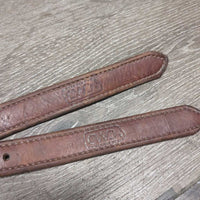 Soft Nylon Lined Stirrup LEathers *gc/fair, 1 tv.orn/holey, clean, rubs, stains, creases, dents, twists
