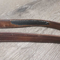 Soft Nylon Lined Stirrup LEathers *gc/fair, 1 tv.orn/holey, clean, rubs, stains, creases, dents, twists
