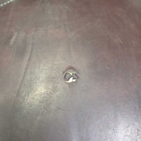 FS Padded Belly Girth, 2x els, D Ring, Strap *gc/fair, clean, scrapes, rubs, older, sm hole, torn & v.stretched els, UNSTITCHED ends
