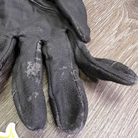 Synthetic Leather Riding Gloves *gc/fair, peeling, clean
