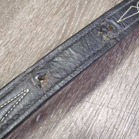 9" Brass Bit Chains, F075" S Leather Lead Shank *vgc/gc, clean, edges rubs & scrapes, name plate holes, creases, scrapes
