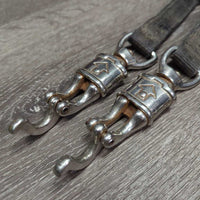 Pr Nylon Cross Ties, bull snap, quick release *gc/fair, stiff, clean, film, chews/dents, snags, puckered, faded
