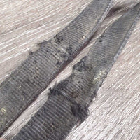 Pr Nylon Cross Ties, bull snap, quick release *gc/fair, stiff, clean, film, chews/dents, snags, puckered, faded
