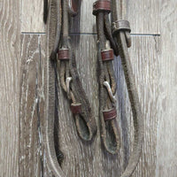 Monocrown Rsd/Padded Bridle, Buckles *gc/fair, NO Noseband, clean, rubs, faded, stains
