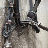 "Athens" Anatomical Figure 8 Bridle, "Chicago" rubber reins *xc/vgc, v.mnr dirt, scuffs
