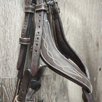 "Athens" Anatomical Figure 8 Bridle, "Chicago" rubber reins *xc/vgc, v.mnr dirt, scuffs
