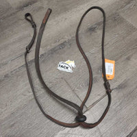 Narrow Soft Rsd Standing Martingale, Stopper *gc/fair, scraped/peeled, dirt, xholes, creases, curled end, v.stained, slice
