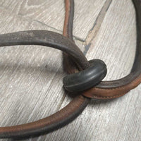 Narrow Soft Rsd Standing Martingale, Stopper *gc/fair, scraped/peeled, dirt, xholes, creases, curled end, v.stained, slice
