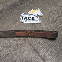Narrow Soft Rsd Standing Martingale, Stopper *gc/fair, scraped/peeled, dirt, xholes, creases, curled end, v.stained, slice
