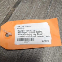 Narrow Soft Rsd Standing Martingale, Stopper *gc/fair, scraped/peeled, dirt, xholes, creases, curled end, v.stained, slice
