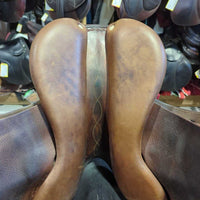 NEEDS OPENING: Rivets LOOSE?broken-R, Headplate- OFF to R *CC Saddle, 1x bg, navy nylon Antares cvr, pr Antares lthrs, nylon air bag strap
